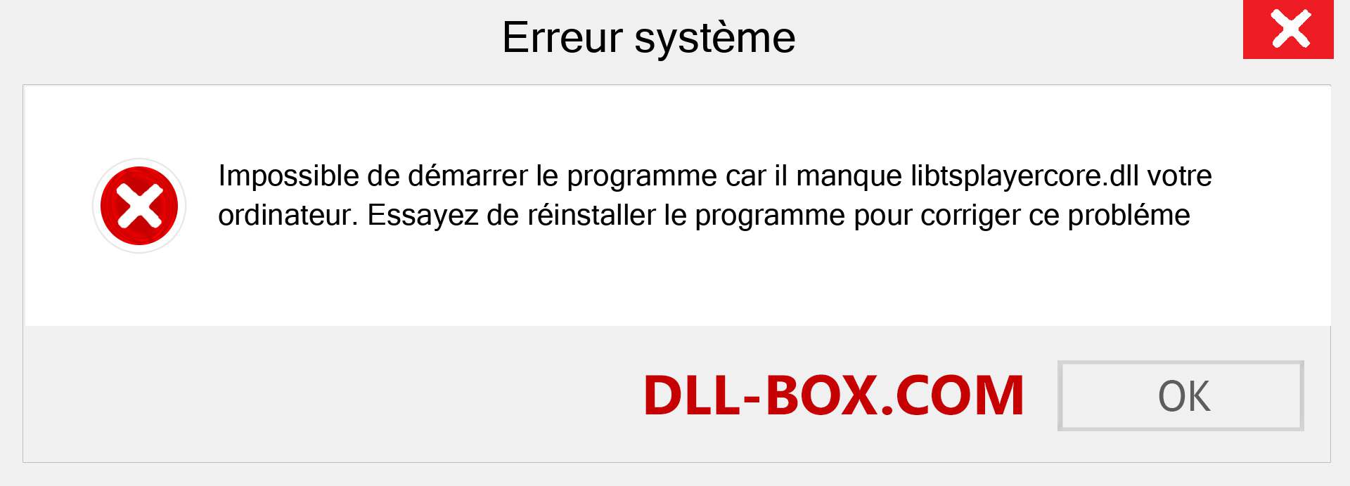 Le fichier libtsplayercore.dll est manquant ?. Télécharger pour Windows 7, 8, 10 - Correction de l'erreur manquante libtsplayercore dll sur Windows, photos, images